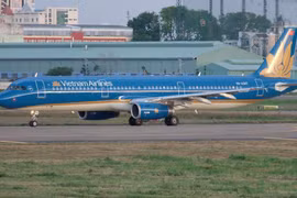 Các chuyến bay Vietnam Airlines mở đến thành phố Mumbai của Ấn Độ được khai thác bằng tàu bay Airbus A321. (Ảnh: CTV/Vietnam+)