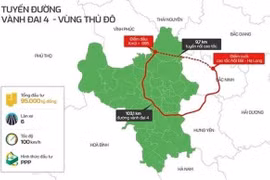 Phối cảnh dự án đường Vành đai 4-Vùng Thủ đô. (Nguồn: Báo Chính phủ)