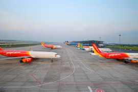 Các hãng hàng không Việt Nam đã lên kế hoạch tăng tần suất bay đến Trung Quốc sau khi nước này dỡ bỏ hạn chế bay. (Ảnh: CTV/Vietnam+)