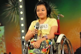 Cô bé Phương Anh, học sinh lớp 10 đã thành điểm nhấn quý trong tập tối phát 26/2/2012 (Nguồn: VTV3)