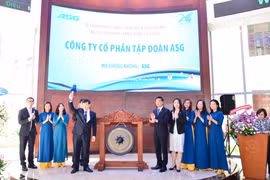 63 triệu cổ phiếu của Tập đoàn ASG niêm yết trên HoSE, ngày 24/9. (Ảnh: Vietnam+)