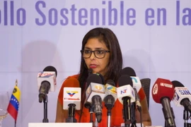 Ngoại trưởng Venezuela Delcy Rodriguez. (Ảnh: AFP/TTXVN)