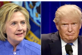 Bà Hillary Clinton và ông Donald Trump. (Ảnh: AFP/TTXVN)