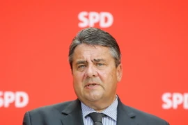 Phó Thủ tướng Đức Sigmar Gabriel phát biểu tại thủ đô Berlin ngày 6/6 vừa qua. (Ảnh: EPA/TTXVN