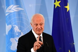 Đặc phái viên Liên hợp quốc về Syria Staffan de Mistura. (Ảnh: AFP/TTXVN)