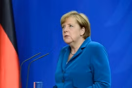 Thủ tướng Angela Merkel phát biểu tại cuộc họp báo ở Berlin ngày 23/7 vừa qua. (Ảnh: AFP/TTXVN)