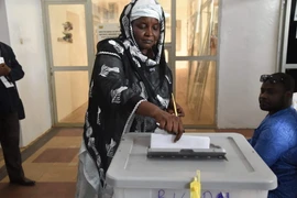 Cử tri Niger bỏ phiếu tại một điểm bầu cử ở Niamey ngày 21/2. (Ảnh: AFP/TTXVN)