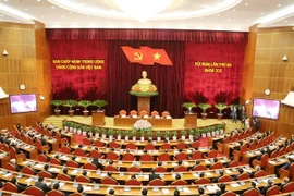 Toàn cảnh bế mạc Hội nghị. (Ảnh: Trí Dũng/TTXVN)