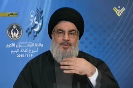 Thủ lĩnh phong trào Hezbollah Hassan Nasrallah. (Ảnh: AFP/TTXVN)