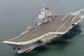 Tàu sân bay Liêu Ninh của Trung Quốc. (Nguồn: AP)