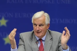 Cựu Ủy viên Liên minh châu Âu (EU) phụ trách vấn đề tài chính, ông Michel Barnier. (Ảnh: AFP/TTXVN)