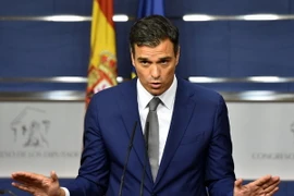 Thủ lĩnh đảng Xã hội (PSOE) Pedro Sanchez. (Ảnh: AFP/TTXVN)