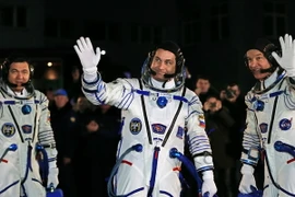 Phi hành gia Mỹ Jeff Williams - giữa. (Ảnh: AFP/TTXVN)