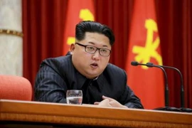 Nhà lãnh đạo Kim Jong-un phát biểu tại một hội nghị của Ban chấp hành Trung ương Đảng Lao động Triều Tiên. (Ảnh: Reuter/TTXVN)