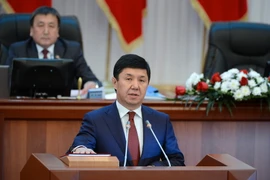 Ông Temir Sariyev tại lễ tuyên thệ nhậm chức ở Bishkek. (Ảnh: THX/TTXVN)