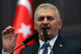 Thủ tướng Thổ Nhĩ Kỳ Binali Yildirim phát biểu trong một cuộc họp ở Ankara ngày 9/8 vừa qua. (Ảnh: AFP/TTXVN)