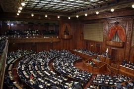Toàn cảnh một phiên họp của Hạ viện Nhật Bản tại Tokyo. (Ảnh: EPA/TTXVN)