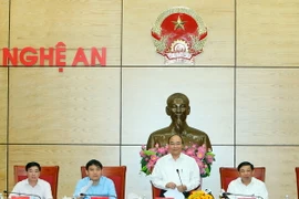 Thủ tướng Nguyễn Xuân Phúc phát biểu chỉ đạo. (Ảnh: Thống Nhất/TTXVN)