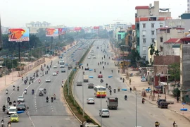 Dự án có điểm đầu nối với đường Võ Chí Công. (Ảnh: Huy Hùng/TTXVN)