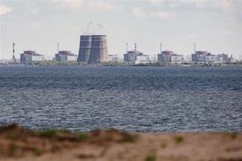 Toàn cảnh Nhà máy điện hạt nhân Zaporizhzhia ở Enerhodar, Ukraine. (Ảnh: AFP/TTXVN)