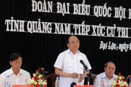 Phó Thủ tướng Nguyễn Xuân Phúc tiếp xúc cử tri tại Quảng Nam