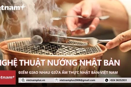 Nhà hàng Michelin: Điểm giao giữa nghệ thuật nướng Nhật và bún chả VN. (Ảnh: Minh Anh/Vietnam+)