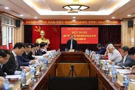 Trưởng Ban Tổ chức Trung ương, Trưởng Tiểu ban Điều lệ Đảng Đại hội XIII Phạm Minh Chính chủ trì hội nghị. (Nguồn: xaydungdang.org.vn)