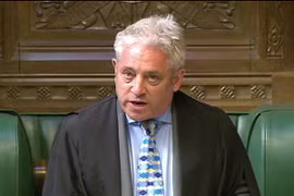 Chủ tịch Hạ viện Anh John Bercow. (Nguồn: BBC)