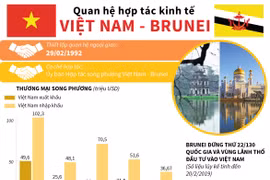 [Infographics] Quan hệ hợp tác kinh tế Việt Nam-Brunei