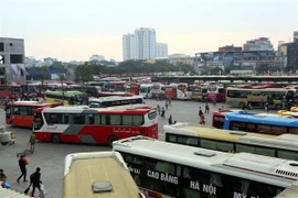 Bến xe Mỹ Đình. (Ảnh: Huy Hùng/TTXVN)