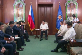 Phó Thủ tướng, Bộ trưởng Ngoại giao Phạm Bình Minh hội kiến Tổng thống Philippines Rodrigo Roa Duterte. (Ảnh: Việt Dũng/TTXVN)