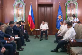 Phó Thủ tướng, Bộ trưởng Ngoại giao Phạm Bình Minh hội kiến Tổng thống Philippines Rodrigo Roa Duterte. (Ảnh: Việt Dũng/TTXVN)