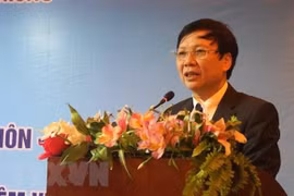 Ông Hồ Quang Lợi, Phó Chủ tịch thường trực Hội Nhà báo Việt Nam. (Ảnh: Nguyễn Oanh/TTXVN)