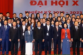 Thủ tướng Nguyễn Xuân Phúc và các đại biểu tại Đại hội. (Ảnh: Thống Nhất/TTXVN)