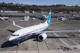 Máy bay Boeing 737 MAX tại nhà máy của Boeing ở Seattle, Washington, Mỹ. (Ảnh: AFP/TTXVN)