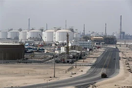 Toàn cảnh thành phố công nghiệp Ras Laffan, nơi đặt các cơ sở sản xuất khí đốt tự nhiên hóa lỏng (LNG) của Qatar. (Ảnh: AFP/ TTXVN)