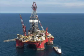 Một giàn khoan dầu ở Vịnh Mexico. (Nguồn: AFP/TTXVN)