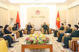 Quảng cảnh buổi tiếp. (Ảnh: TTXVN phát)