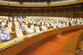 Điều kiện bảo đảm an toàn, phương thức tổ chức kỳ họp đã được triển khai đồng bộ, nghiêm túc, chu đáo. (Ảnh: Doãn Tấn/TTXVN)