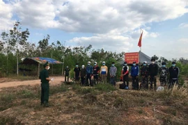 Các đối tượng nhập cảnh trái phép. (Ảnh: Hồng Ánh/TTXVN phát)