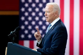 Tổng thống Mỹ Joe Biden phát biểu tại thành phố Philadelphia, bang Pennsylvania. (Ảnh: AFP/TTXVN)
