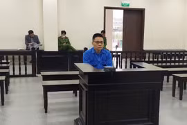 Bị cáo Hải tại phiên tòa. (Ảnh: Công an cung cấp)