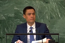Đại sứ Đặng Hoàng Giang, Trưởng Phái đoàn Việt Nam tại Liên hợp quốc. (Ảnh: TTXVN phát)