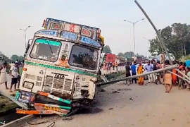 Hiện trường vụ tai nạn. (Nguồn: PTI)