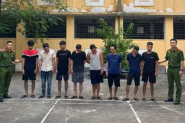 Các đối tượng bị bắt giữ. (Nguồn: Công an thành phố Hà Nội)