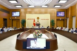 Quang cảnh phiên họp của Ủy ban Thường vụ Quốc hội. (Ảnh: Doãn Tấn/TTXVN)