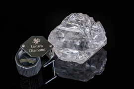 Một viên kim cương trắng. (Ảnh minh họa. Nguồn: AFP/TTXVN)