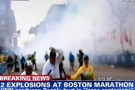 Hiện trường vụ nổ. (Nguồn: THX-TTXVN)