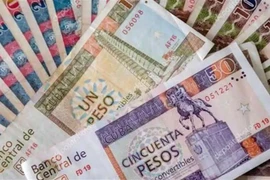 Đồng peso của Cuba. (Ảnh: NNN/TTXVN)