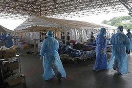 Khu cách ly điều trị cho bệnh nhân mắc COVID-19 tại Pretoria, Nam Phi. (Ảnh: AFP/TTXVN)